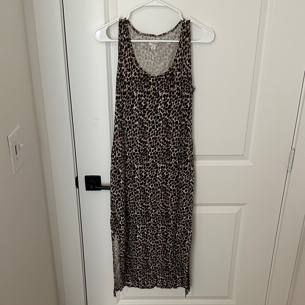 J. Crew Animal Print Sleeveless Dress